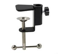 Support de fixation pour lampe de bureau 35 mm avec mécanisme rotatif et construction en métal, convient pour les équipements de moins de 12 mm de diamètre, pince réglable en hauteur (A)