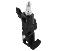 Support de Fixation pour Lampe Torche Noir Compact en Abs Métal