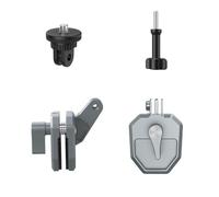 Support de fixation pour pare-brise de moto Insta360 X5/Action 5/4 en métal avec support d'amortisseur de vibrations V0h2 pour caméra d'équitation