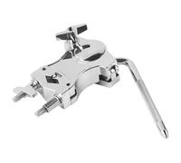 Support de fixation pour tambour, support de batterie en alliage de zinc, pinces montées, réglages spéciaux, support de batterie rotatif à 360 degrés, compatible avec la plupart des modèles, 13,5 cm