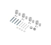 Support de fixation radiateur ECD Germany Chrome pour salle de bain profondeur 50mm