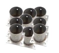 Support de fixation robuste pour poteau rond - Fixation sécurisée des boîtes aux lettres et des colonnes de clôture sur des poteaux en métal, béton ou bois de 5 à 18 cm - Ancrage durable pou