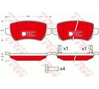Support de fixation, support de fixation TRW GDB1515DTE