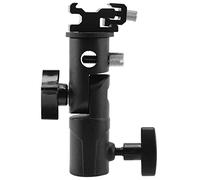 Support de flash Speedlite professionnel pivotant pour appareil photo, support de parapluie, support de chaussure de type E pour flash Speedlite