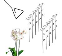 Support de Fleur ,10 pièces,Support de Plante en Acier,Hauteur: 50 cm,tiges de Support décoratives pour orchidées,Plantes,Plantes d'intérieur,Pot de Fleurs,Aide à l'escalade (Triangle)