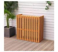 Support De Fleur Climatiseur En Bois Massif Climatiseur Extérieur Écran De Clôture Persienne Climatisation Porte-fleurs Cache De Protection Pour Climatisation Étanche (Color : Orange, Size : 85x35x