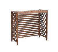 Support De Fleur Climatiseur Extérieur Couverture De Climatiseur À Persiennes en Bois Massif Clôtures D'écran De Confidentialité Anti-Corrosion/Résistant Aux Intempéries (Size : L100 X W43 X H94cm)