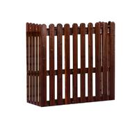Support De Fleur Climatiseur, Housse Protection Climatiseur Exterieur En Bois Massif, Cadre En Bois Anti-Corrosion De Stores, Climatiseur Bois Extérieures Cadre Décoratif(Color:Brown,Size:105*46*95cm)