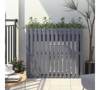 Support de Fleur Extérieur Climatisation Cadre Décoratif Écran de Clôture de Climatiseur en Bois Cache Climatiseur en Bois Massif Adaptée aux Jardins Balcons Murs Patios. (Color : Gray, Size : 85x40