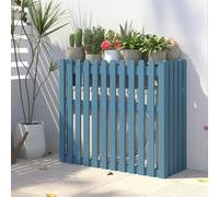 Support de Fleur Extérieur Climatisation Cadre Décoratif Écran de Clôture de Climatiseur en Bois Cache Climatiseur en Bois Massif Adaptée aux Jardins Balcons Murs Patios. (Color : Blauw, Size : 105x