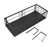 Support de Fleurs de Balcon, Jardinières Suspendues, Support de Pot de Fleur Suspendu, Support de Fleurs de Balcon, Support de Pot de Fleur Suspendu, Clôture en Fer Forgé, Rebord de Fenêtre(L)
