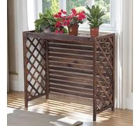 Support de fleurs de climatisation sur pied, couvercle de climatisation en bois massif, couvercles de radiateur for cacher le couvercle de volet de climatiseur (Color : One Color, Size : M)