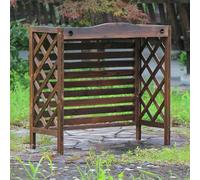 Support de fleurs en bois for support de climatisation, couverture de climatiseur de clôture d'écran, couvertures de climatisation extérieure, cadre à persiennes for cacher les unités extérieures de c