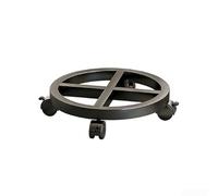 Support de fleurs en métal à trois niveaux avec finition imperméable et roulettes pivotantes pour intérieur et extérieur (H)