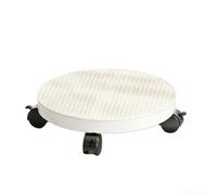 Support de fleurs en métal à trois niveaux avec finition imperméable et roulettes pivotantes pour intérieur et extérieur (B)