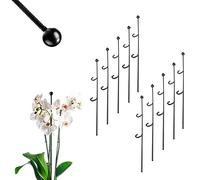 Support de Fleurs KADAX, 10 pièces, Support de Plantes en Acier, Hauteur: 50 cm, tiges de Support décoratives pour orchidées, Plantes, Plantes d'intérieur, Pot de Fleurs, Aide à l'escalade (Balle)