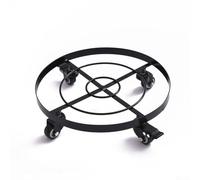 Support de fleurs stable en fer forgé avec roulettes pivotantes à 360 degrés pour pots de fleurs décoratifs et accessoires de jardin