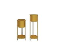 Support de fleurs Supports for plantes au sol du salon, lumière nordique, étagères for de luxe en fer, meuble TV Simple, étagère latérale for canapé, for pot fleurs d'intérieur(Gold)