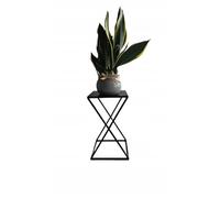 Support de fleurs, tabouret de fleurs, support de pot de fleurs, support pour plantes, moderne, style loft, acier revêtu par pulvérisation, noir, hauteur 40 cm, stable, 1 pièce