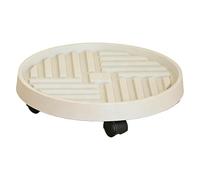 Support de flexible avec roulettes - Base de pot robuste en ABS, rouleau de d'intérieur et d'extérieur avec roulettes verrouillables pour pot de fleurs, jardin, balcon, terrasse