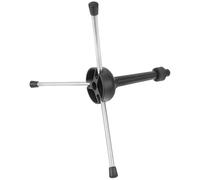 Support de Flûte Pliable Noir en Abs, Base Trépied Stable | Rangement Pavillon, Transport Facile, Appui Sûr pour Débutants et Musiciens, Scène ou Tournée
