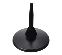 Support de Flûte Portable Noir en Fer pour Musicien et Élève | Base Ronde Compacte, Embout en Eva, pour Exposition D’instrument en Magasin Classe