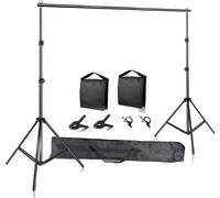 Support de fond, barre transversale réglable, support stable, trépied télescopique, Ajouter nouveau sac de sable, 2600X3000