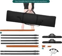 Support de fond, barre transversale réglable, support télescopique, charge maximale 10 kg, 27x34M