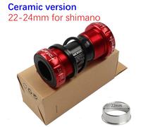 Support De Fond De Vélo Fileté 68 Bb Anglais Bsa 68,68 73 22 24 19 Mm Pour Shimano Pour Sram Gxp - Type Ceramic Red22 24