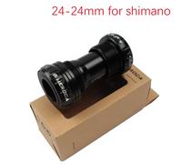 Support De Fond De Vélo Fileté 68 Bb Anglais Bsa 68,68 73 22 24 19 Mm Pour Shimano Pour Sram Gxp - Type 24-24mm Black