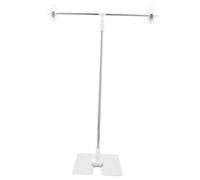 Support de Fond Photo Mini, Acier Inoxydable, Cadre Réglable, Portable | Blanc, Plastique Léger, pour Papier et Poster, Cosmétique, Food Flat Lay