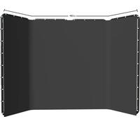 Support de fond photographique, 240x400cm mousseline unie, design peint à la main, 240x400cm noir