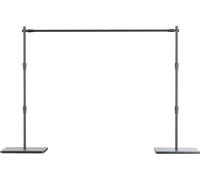 Support de fond photographique, traverse réglable, design compact, Tout noir 24x3M, Tout noir 24x3M