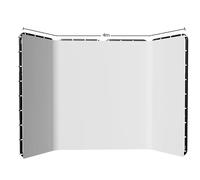 Support de fond, taille réglable, tissu spécial pour écran, 240x400cm blanc