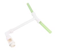 Support de fontaine de piscine à double pulvérisation en ABS pour jets de retour de 1,5" avec adaptateur de 3,8 cm/5,1 cm - Arroseur cascade rotatif à 360° réglable pour piscines et S