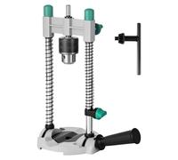 Support de forage en alliage - Course maximale de 60 mm - Support de perceuse - Réglage multi-angle - Large compatibilité - Aide au perçage mobile pour tuyaux, surfaces planes, objets cylindriques