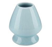 Support de fouet à Matcha en céramique, accessoires de thé de haute qualité pour le séchage et le stockage du Chasen en bambou, bleu blanc noir vert en option 8x7x7cm (Bleue)