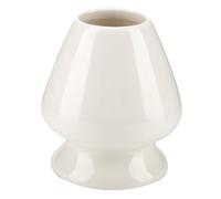 Support de fouet à matcha Support Chasen en céramique Support de fouet en bambou pour accessoires de service à thé Matcha Matériau sûr et durable de haute qualité Bleu Blanc Noir (White)