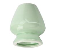 Support de Fouet en Céramique, Sûr, Forme Naturelle, Séchage à L'air, Empêche la Moisissure, Fouet en Bambou, Accessoires pour Amateurs de thé (GREEN)