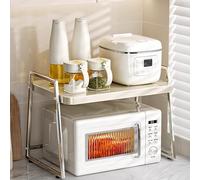 Support de four à micro-ondes - Comptoir de cuisine - Étagère de cuisine pour grille-pain - Étagère de cuisine peu encombrante pour micro-ondes et appareils électroménagers