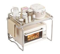 Support de four à micro-ondes industriel avec étagères - Étagère de rangement pour cuisine avec armoire pour appareils électroménagers, outils et ustensiles