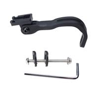 Support de fourche de vélo résistant aux chocs, support d'extension réglable en alliage d'aluminium pour caméras d'action et lumières LED, support d'extension de fourche de barrage, support réglable