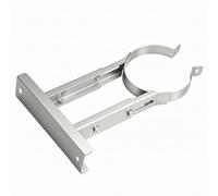 Support de Foyer Cheminée Support Collier Équerre Inox Réglable pour Conduit de 150mm avec Bras Ajustables et Plaque Murale Maintien Sûr Du Tube , Couleur Acier Inoxydable , Φ150mm