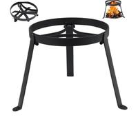 Support de Foyer Robuste en Acier Inoxydable, Support de Gril pour Foyer. | Construction robuste, pliable pour les voyages, convient au bois/propane et à divers ustensiles de cuisine, idéal pour l