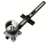 Support de fraisage pour fraisage - Gabarit circulaire pour machines de coupe - Conçu pour le bois massif MDF et les planches en plastique - Alliage d'aluminium