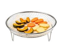Support de friteuse à air pour four empilable rond | Panier et plateau pour friteuse à air chaud pour cuisine, restaurant, frire, collations, pâtisseries
