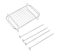 Support de friteuse en acier inoxydable double couche durable accessoire de friteuse à air support de gril support à brochettes pour FOODI 8QT friteuse à air à double panier