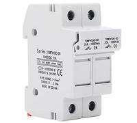 Support de fusible à 2 pôles, support de fusible à montage sur rail DIN pour la distribution d’alimentation en courant continu 1000 V, compatible avec les fusibles 10 x 38 mm, pour (mon frère)