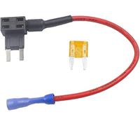 Support de fusible add-a-circuit micro/mini standard à profil bas ATM APM Blade Tap Double adaptateur Auto Car Fuse avec support(Dark Grey)
