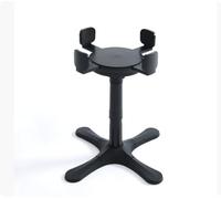 Support de gamelle pour chien : gamelle pour chien surélevée avec largeur réglable de 14 à 24,5 cm, non glissante, peut être inclinée, support de gamelle unique réglable en hauteur pour chiens de